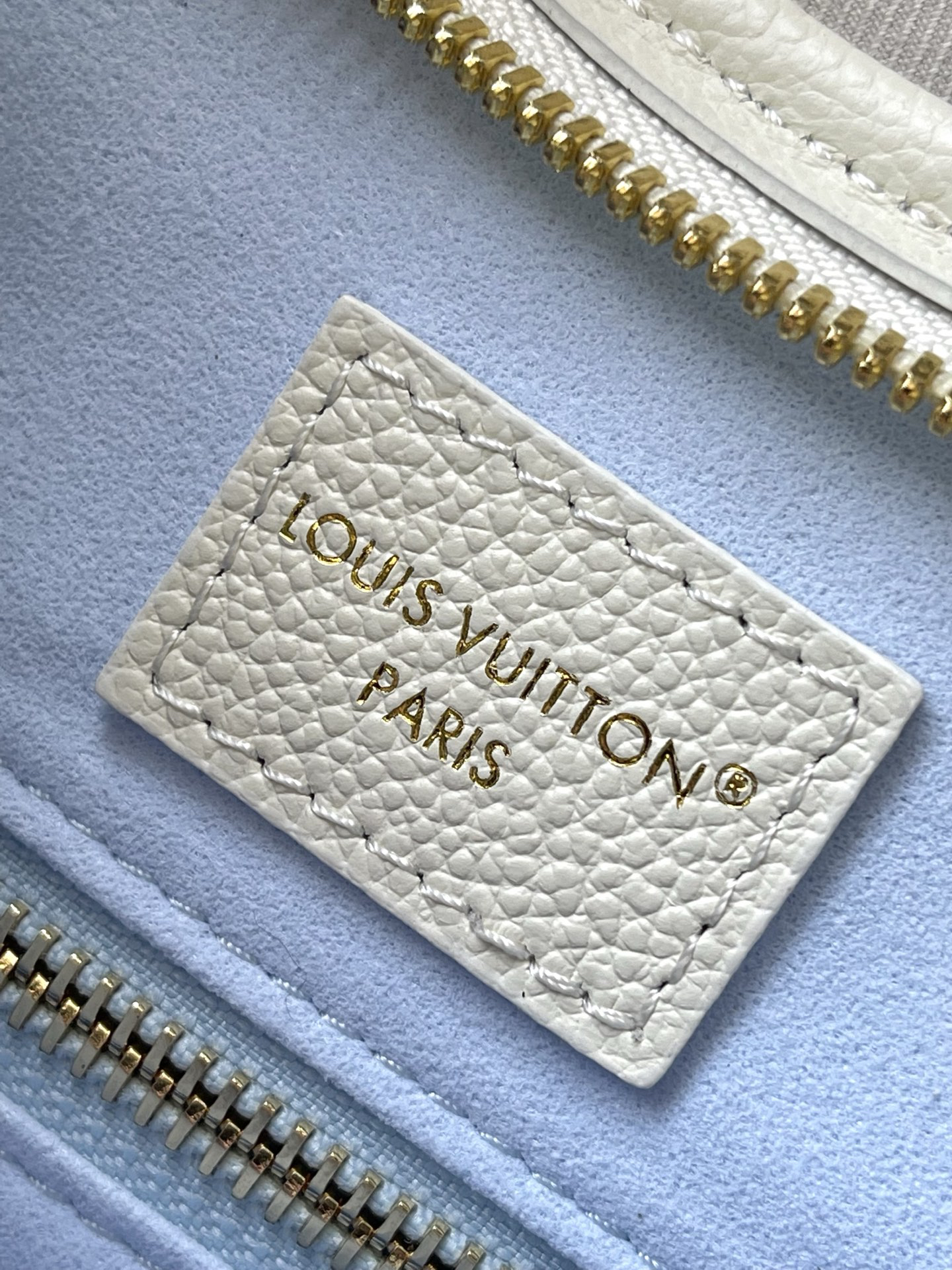 Louis Vuitton CarryAll Small Handbag in Monogram Empreinte Leather, Sea Salt Blue - Image 9