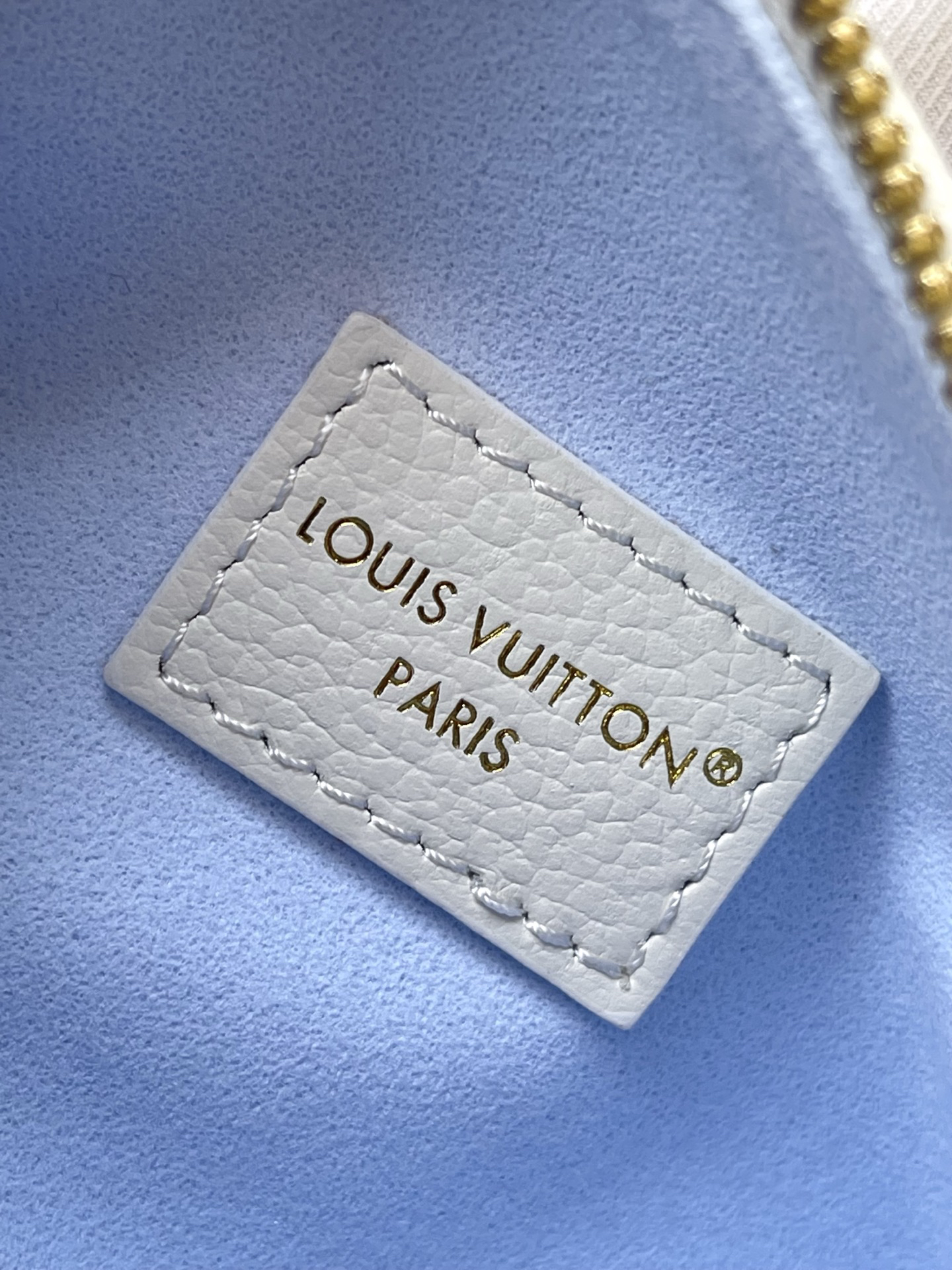 Louis Vuitton Nano Speedy Handbag in Salt Blue Monogram Empreinte Leather - Image 9