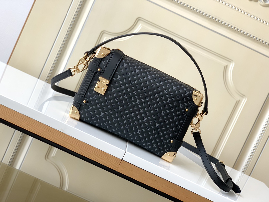 Louis Vuitton Side Trunk Small Handbag M46358 in Black Monogram Leather - Image 9