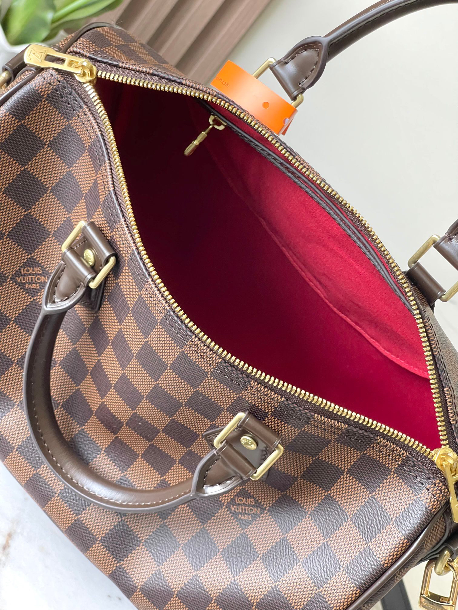 Louis Vuitton Speedy 30 Handbag in Damier Azur Canvas - Image 9
