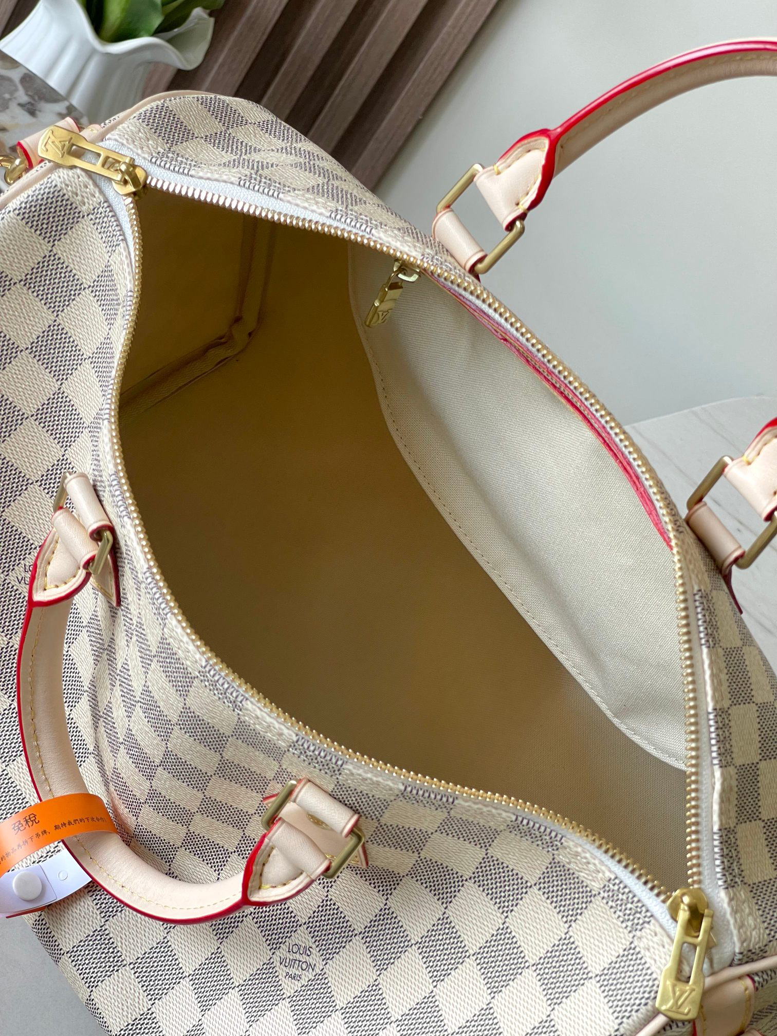 Louis Vuitton Speedy 35 Handbag in Damier Ebene Canvas - Image 9