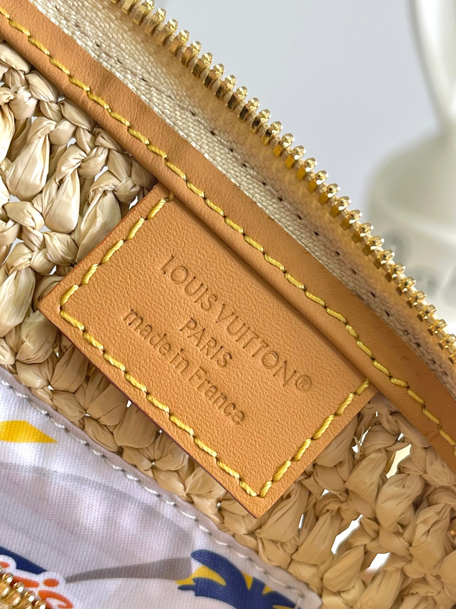 Louis Vuitton Speedy 30 Bandoulière Raffia Handbag - Image 9