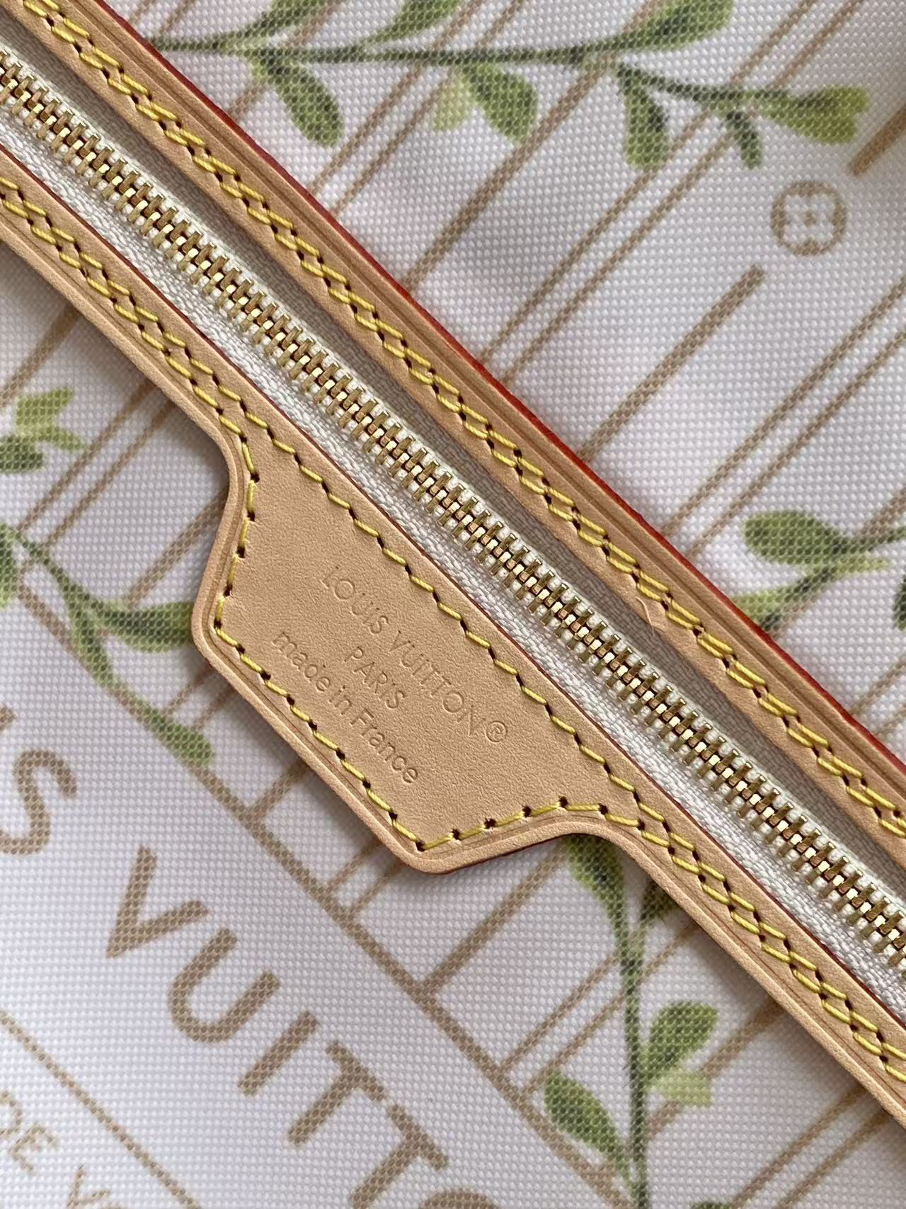 Louis Vuitton Neverfull MM Stamp Canvas Tote Bag - Image 9