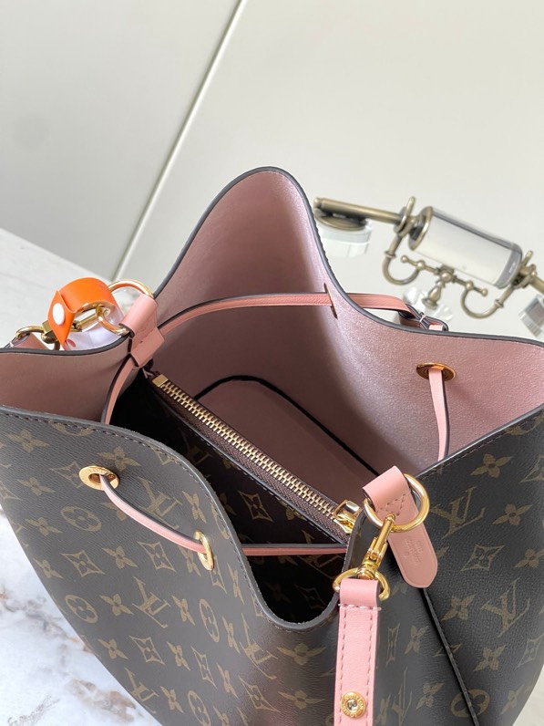 NÉONOÉ M44022 Pink Chip Handbag - Image 9