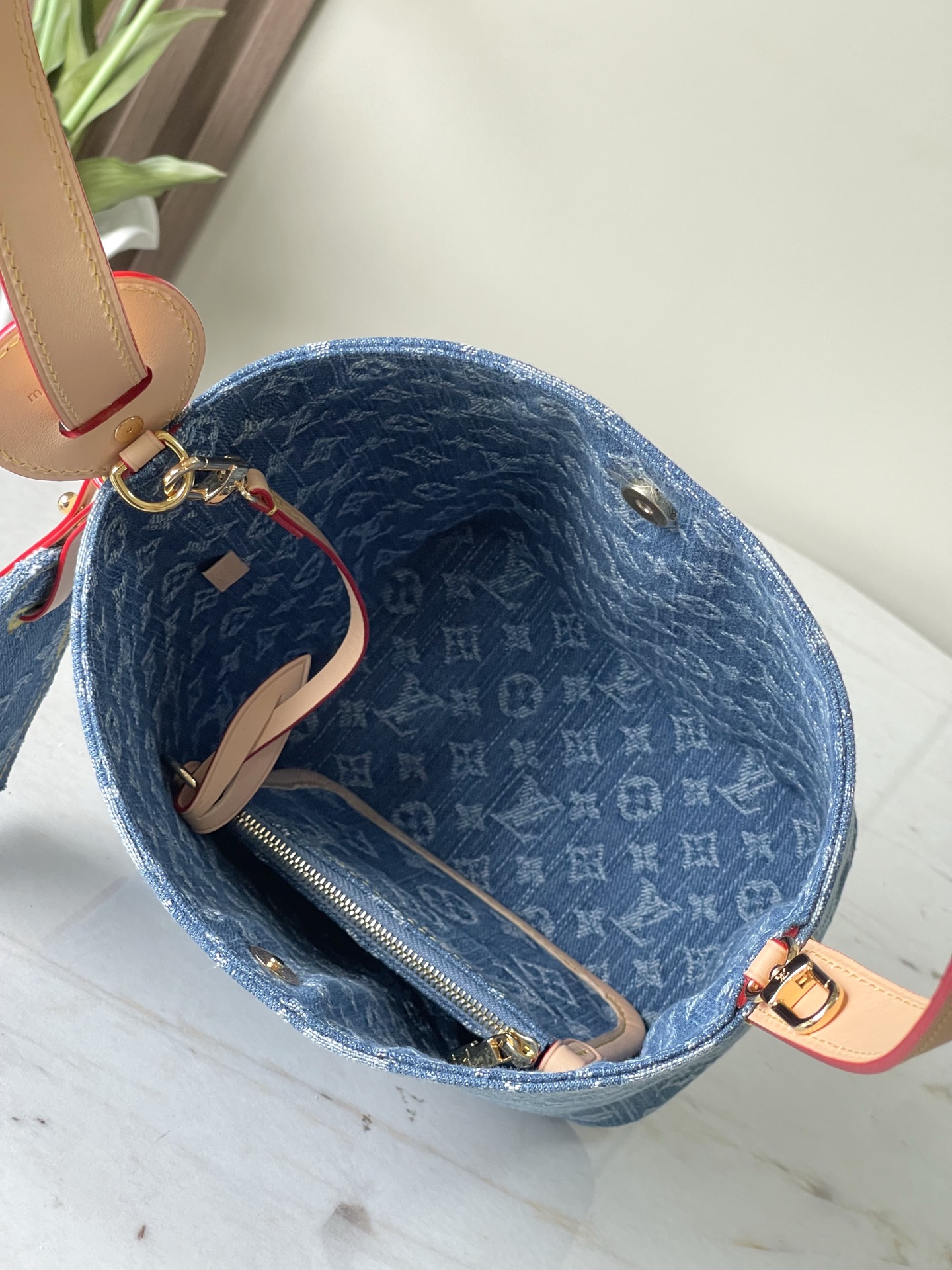 Louis Vuitton All In BB Denim Bucket Bag M28107 - Image 9