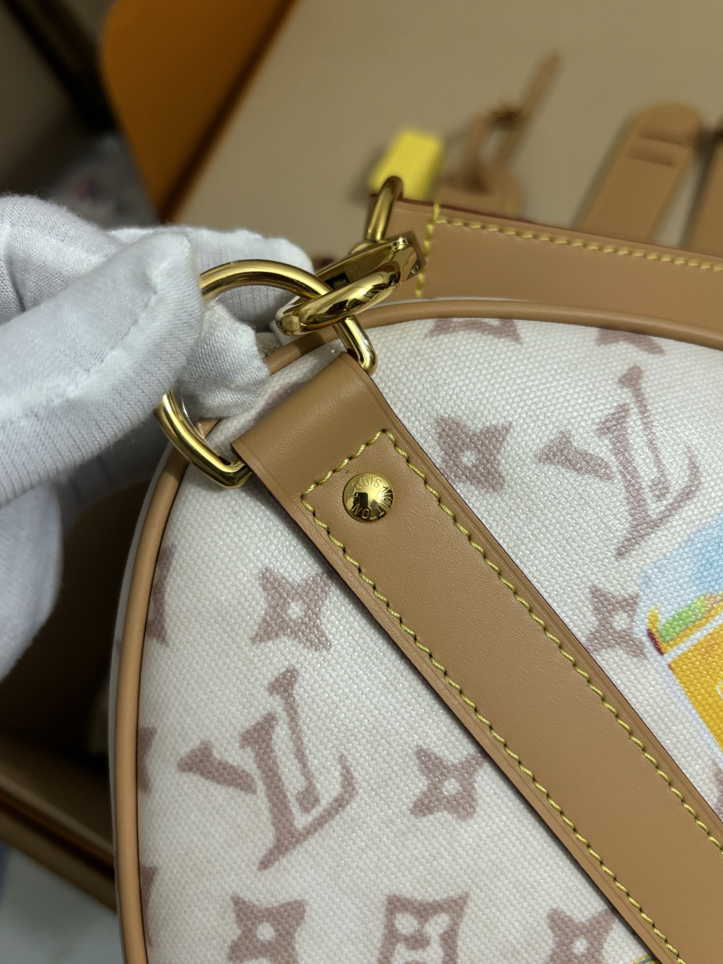 Louis Vuitton Keepall Bandoulière 45 Travel Bag - Image 9