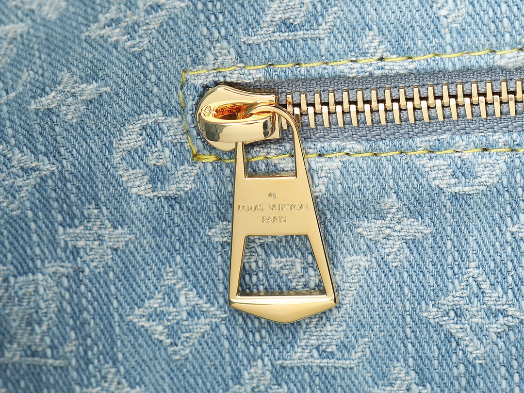 Carryall Small Handbag in Monogram Denim - Image 9