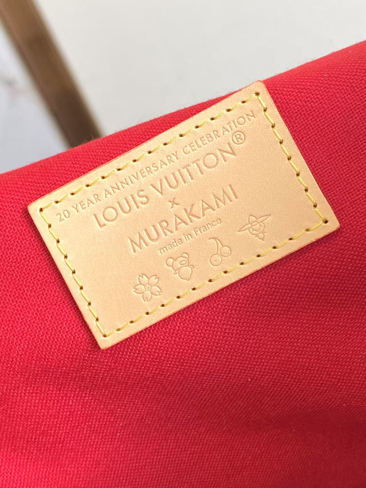 Louis Vuitton Keepall Bandoulière 45 Cherry Monogram Travel Bag - Image 9