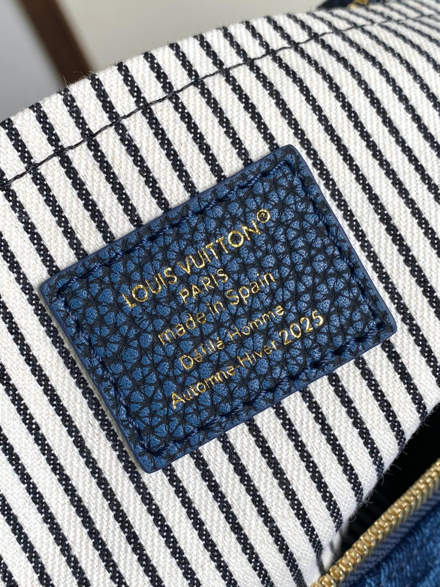 Louis Vuitton Speedy Bandoulière 40 Denim Patchwork Shoulder Bag - Image 9