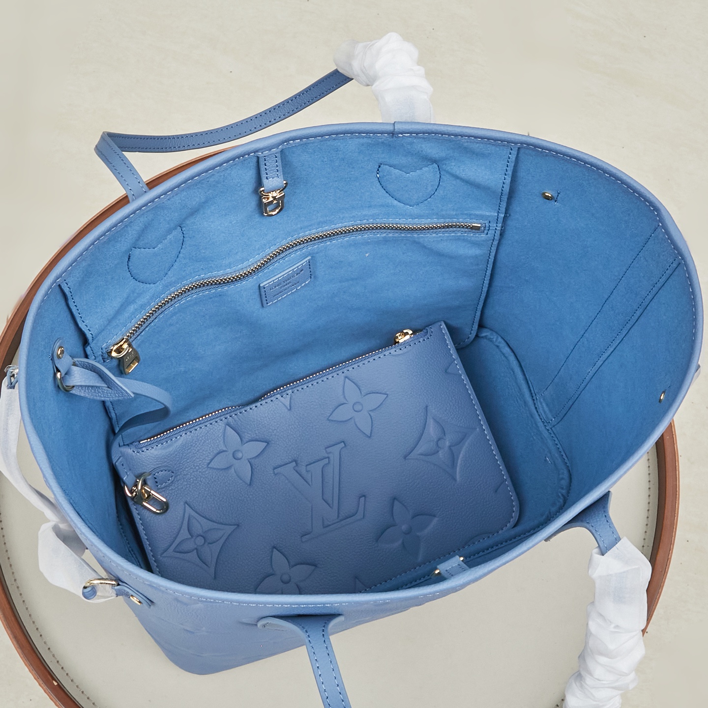 Louis Vuitton Neverfull MM Monogram Empreinte Tote Bag - Image 9