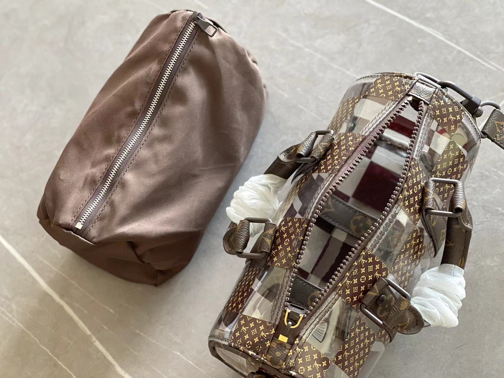 Louis Vuitton M20872 Keepall Mini Travel Bag in Monogram Macassar - Image 9