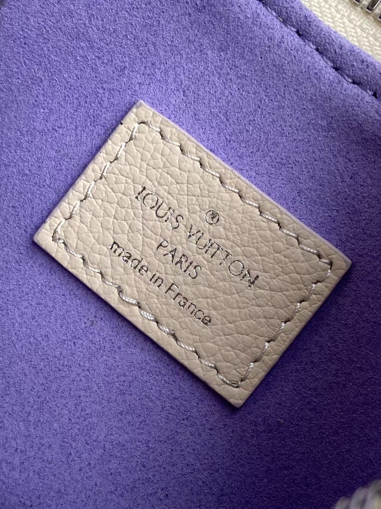 Louis Vuitton Nano Boulogne Monogram Empreinte Leather Chain Bag – Iridescent Purple - Image 9