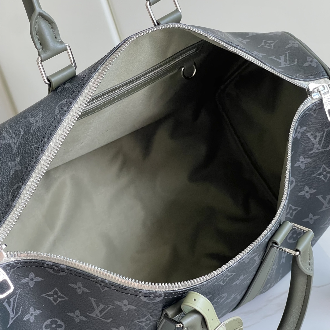 Keepall Bandoulière 45 Travel Bag in Monogram Eclipse Canvas - Image 9