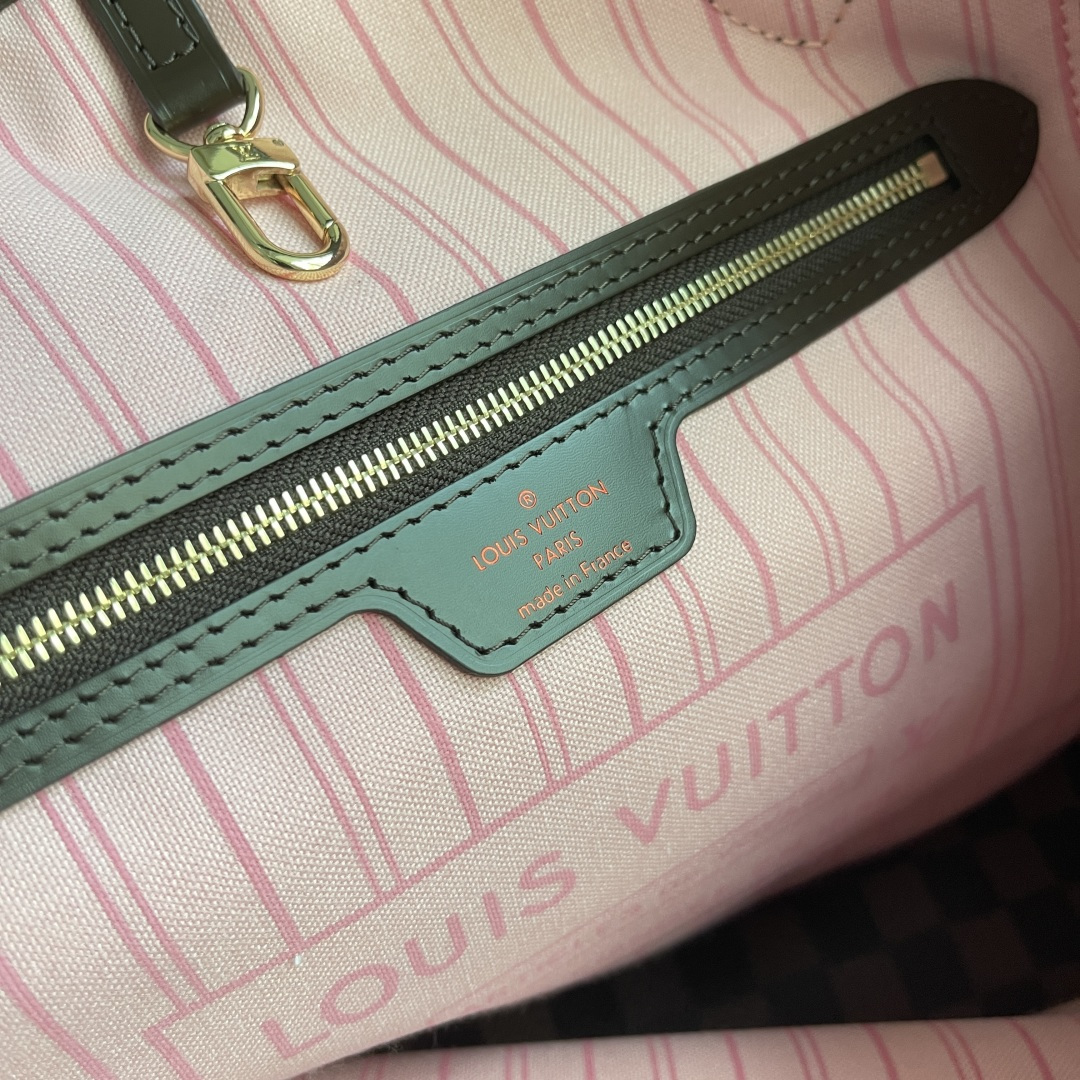 Louis Vuitton Neverfull MM Tote Bag M41603 - Damier Ebene - Image 9