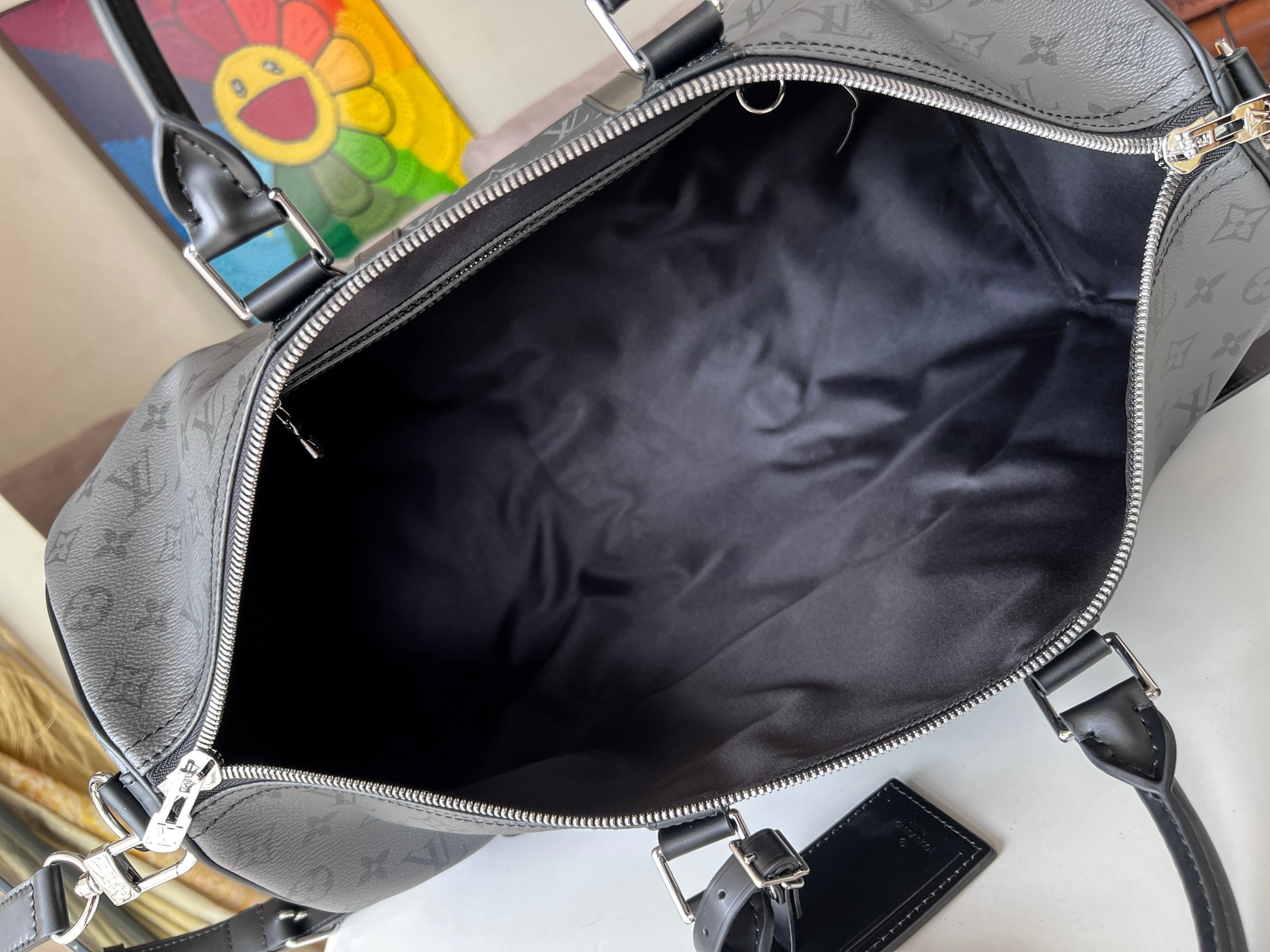 Louis Vuitton Keepall Bandoulière 50 Travel Bag - Image 9