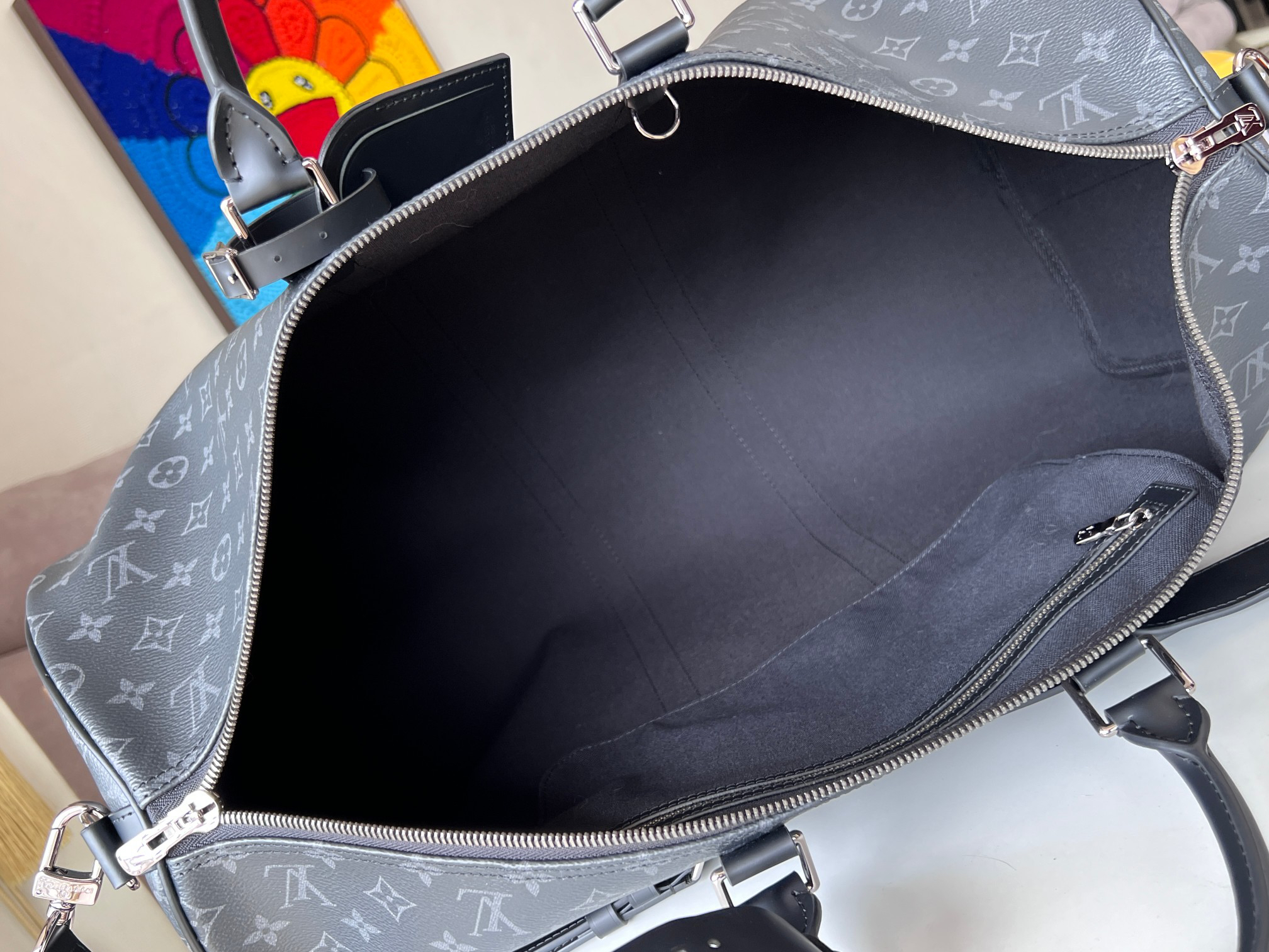 Louis Vuitton Keepall Travel Bag 55 - Image 9
