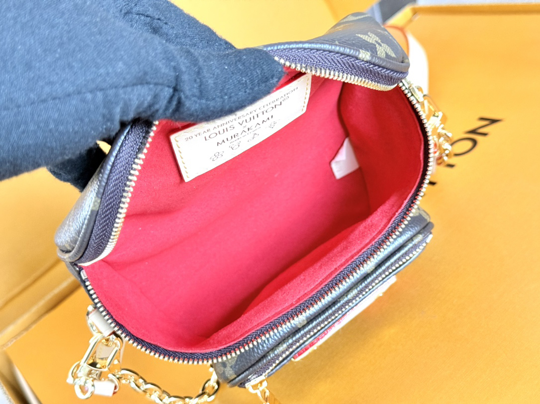 Louis Vuitton x Takashi Murakami Mini Bumbag in Cherry Monogram Canvas - Image 9