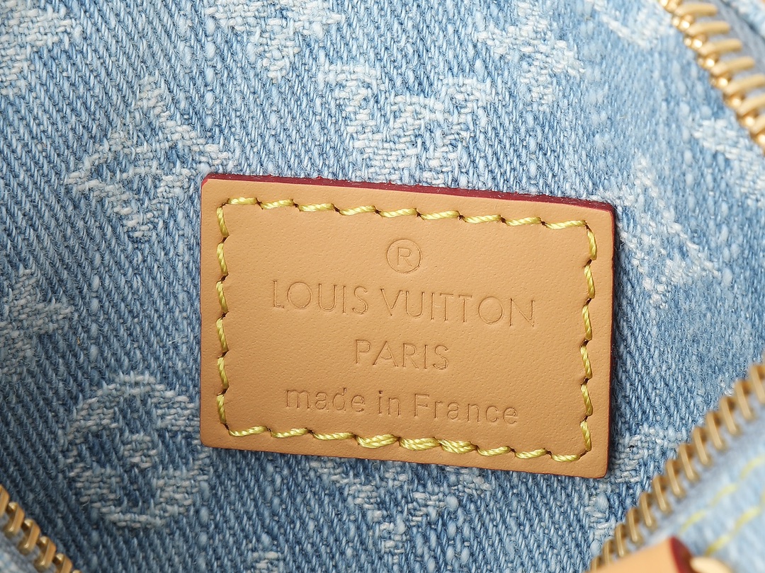Louis Vuitton Nano Speedy Monogram Denim Handbag - Image 9