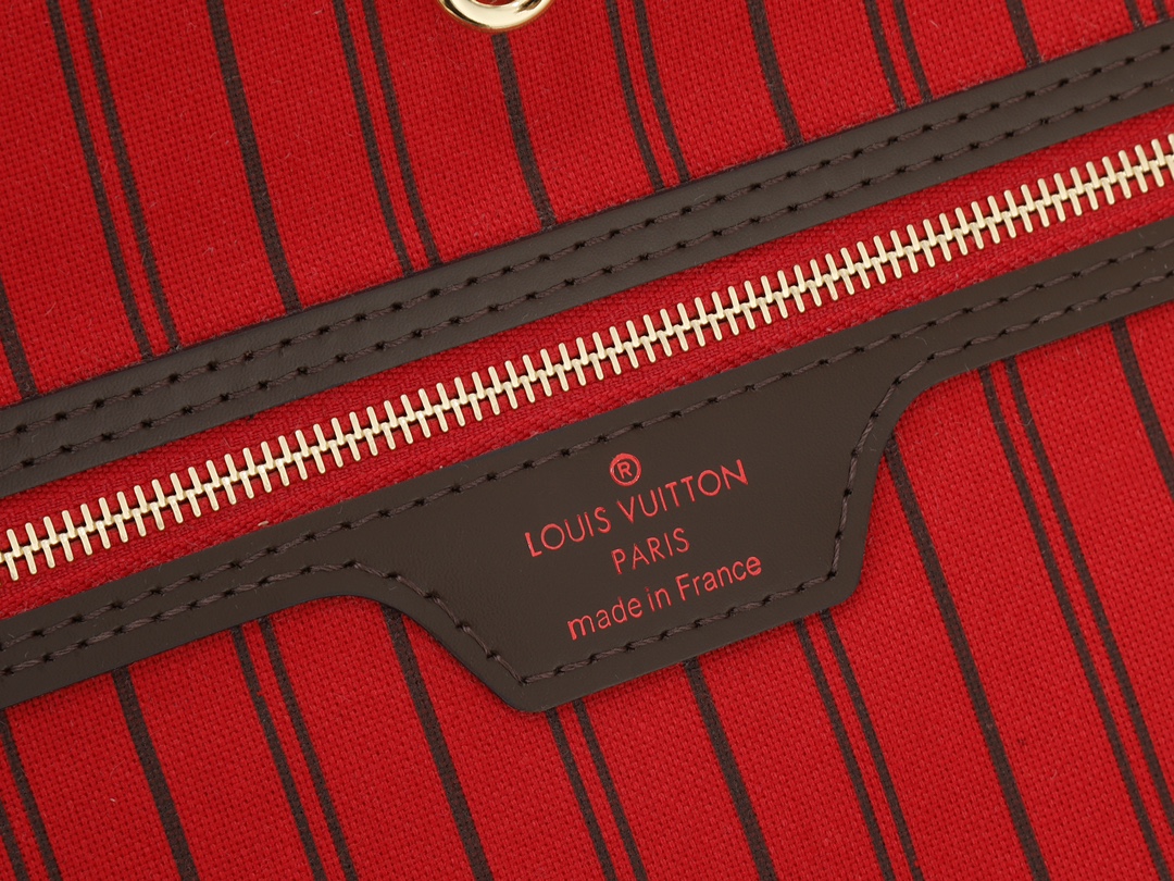 Louis Vuitton Neverfull Large Tote Bag in Damier Ebene Canvas - Image 9