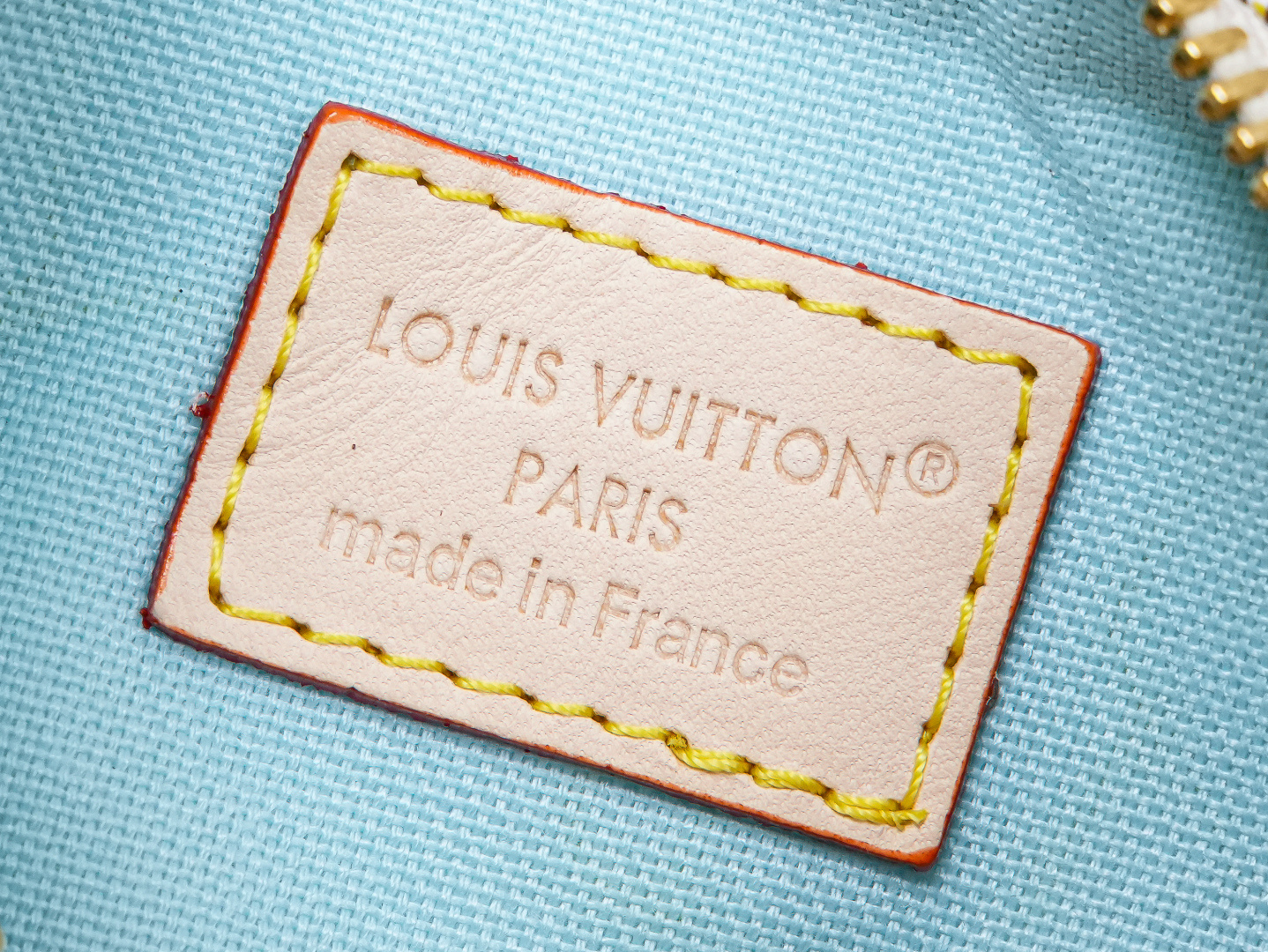 Louis Vuitton Nano Speedy Handbag in Damier Azur Canvas - Image 9