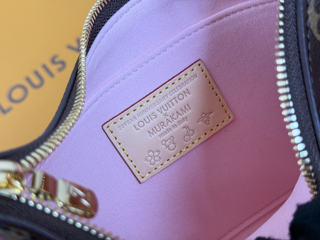 Louis Vuitton x Takashi Murakami Boulogne Shoulder Bag M13265 Cherry Blossom - Image 9