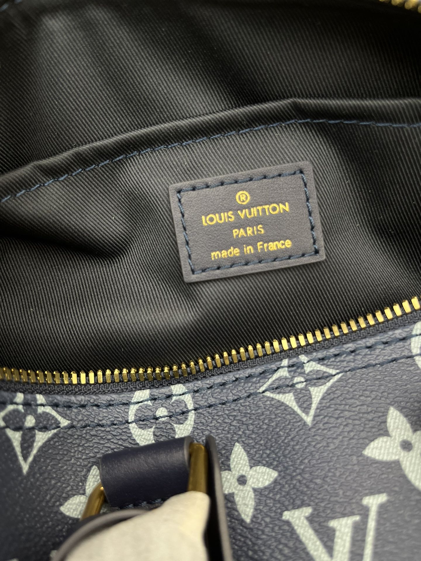 Louis Vuitton Keepall Bandoulière 25 Blue Flame Crossbody Bag - Image 9