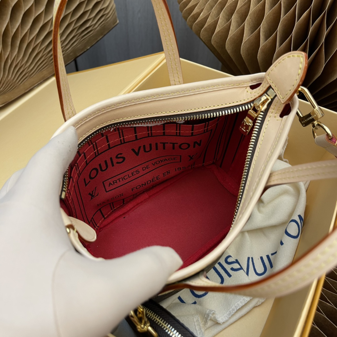Neverfull BB Damier Ebene Handbag - Image 9