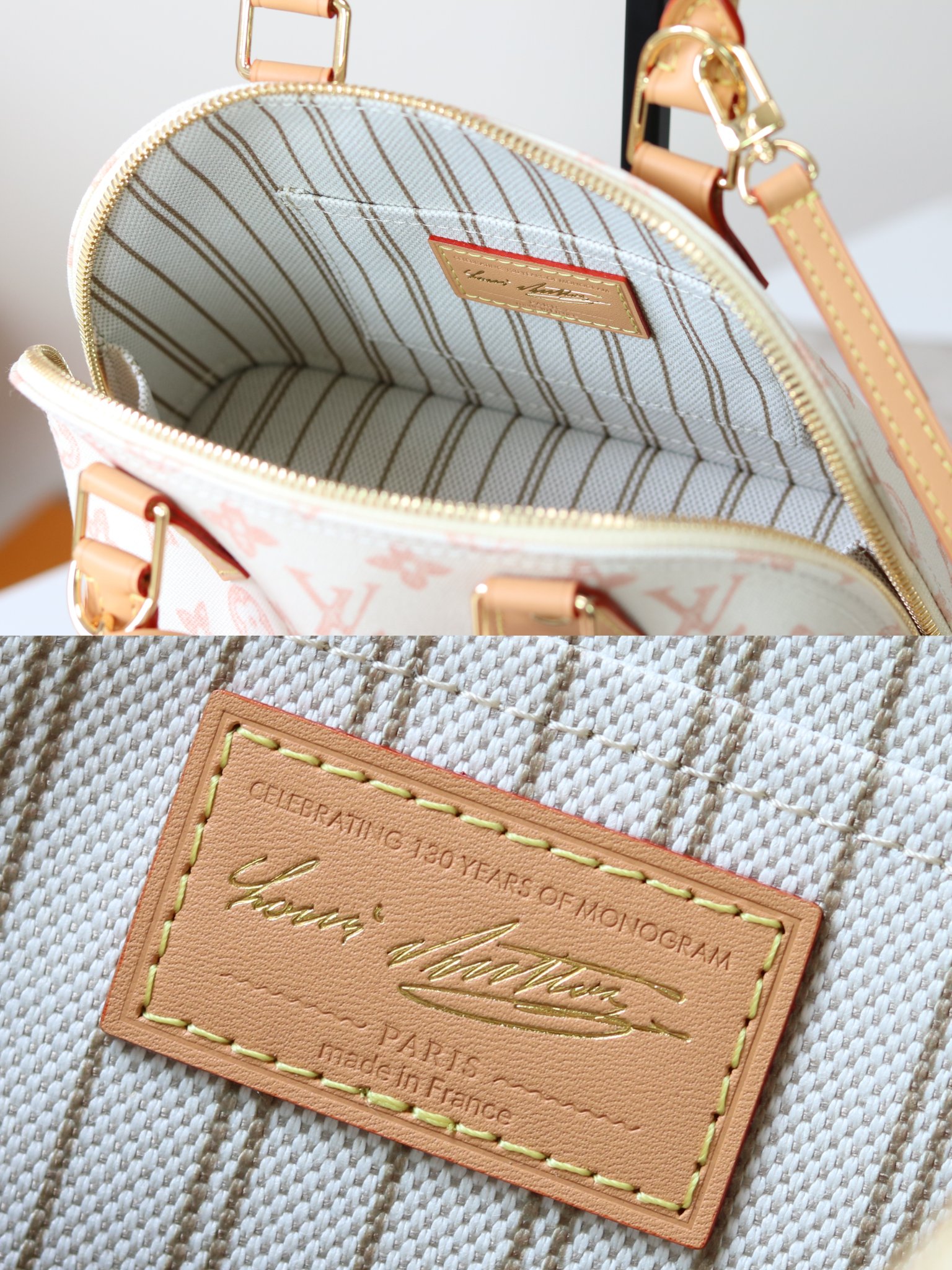 Louis Vuitton Alma BB Monogram Canvas Handbag – 130th Anniversary Limited Edition - Image 9