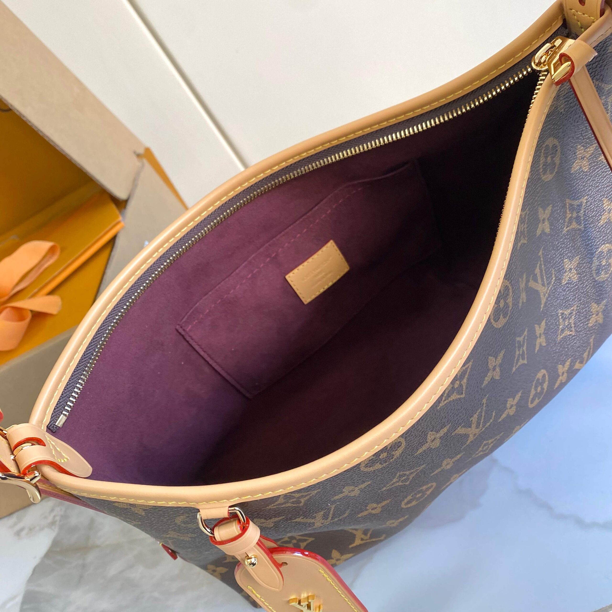 CarryAll East West Monogram Canvas and Leather Shoulder Bag - Image 9