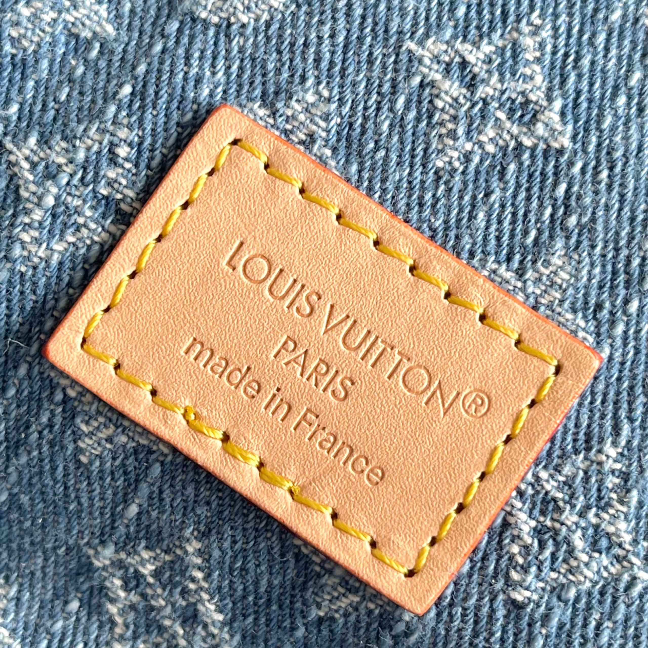 Louis Vuitton Dauphine Soft Large Denim Shoulder Bag - Image 9