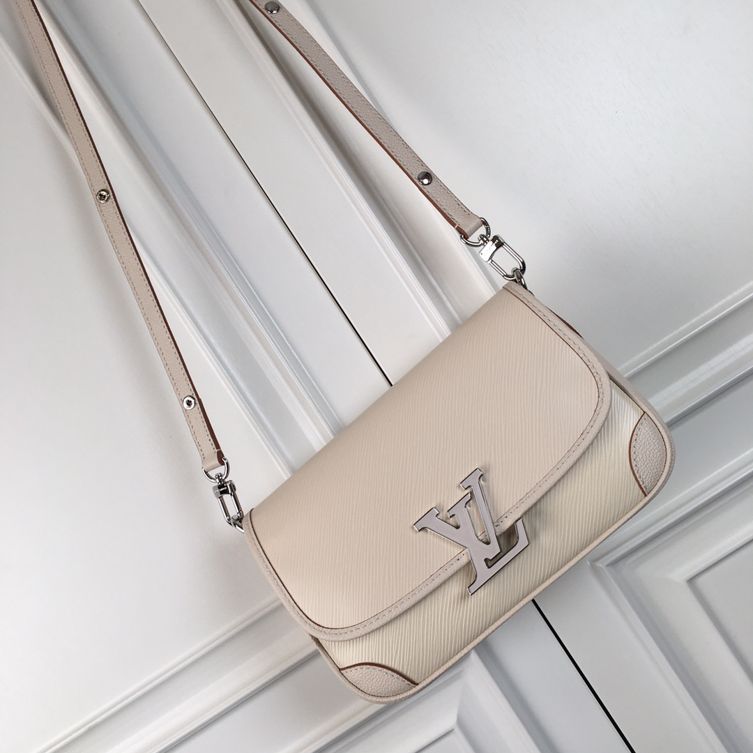 Louis Vuitton Buci Handbag in White Epi Leather - Image 9