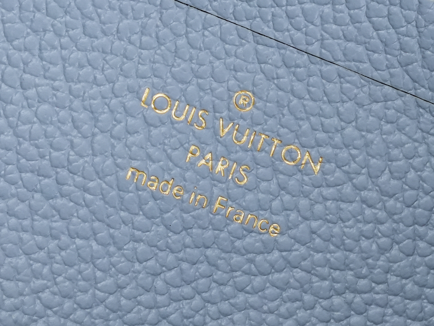 Louis Vuitton Wallet on Chain Ivy in Light Blue Monogram Empreinte Leather - Image 9