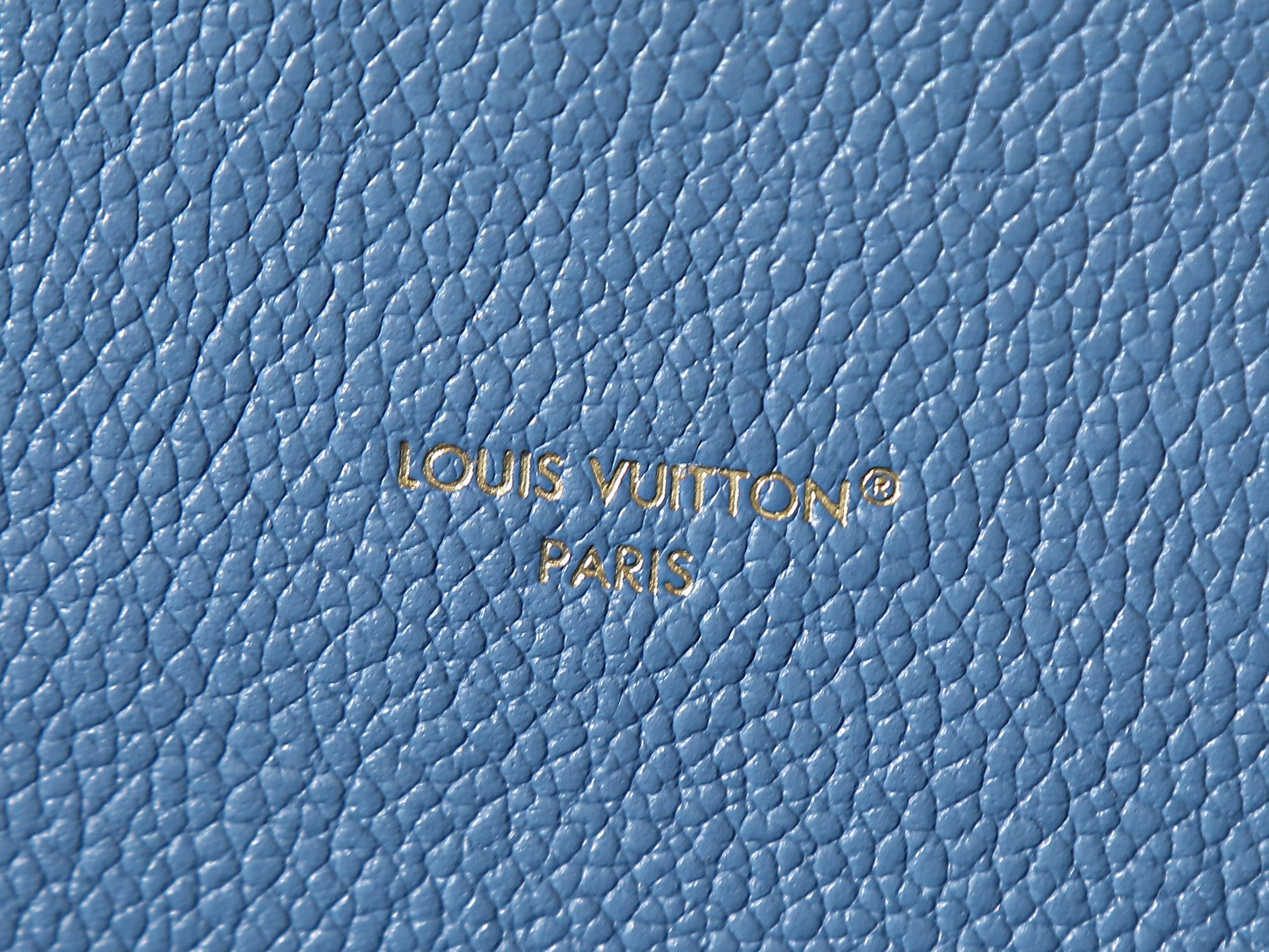 Louis Vuitton Pochette Métis Monogram Empreinte Leather Handbag - Blue - Image 9