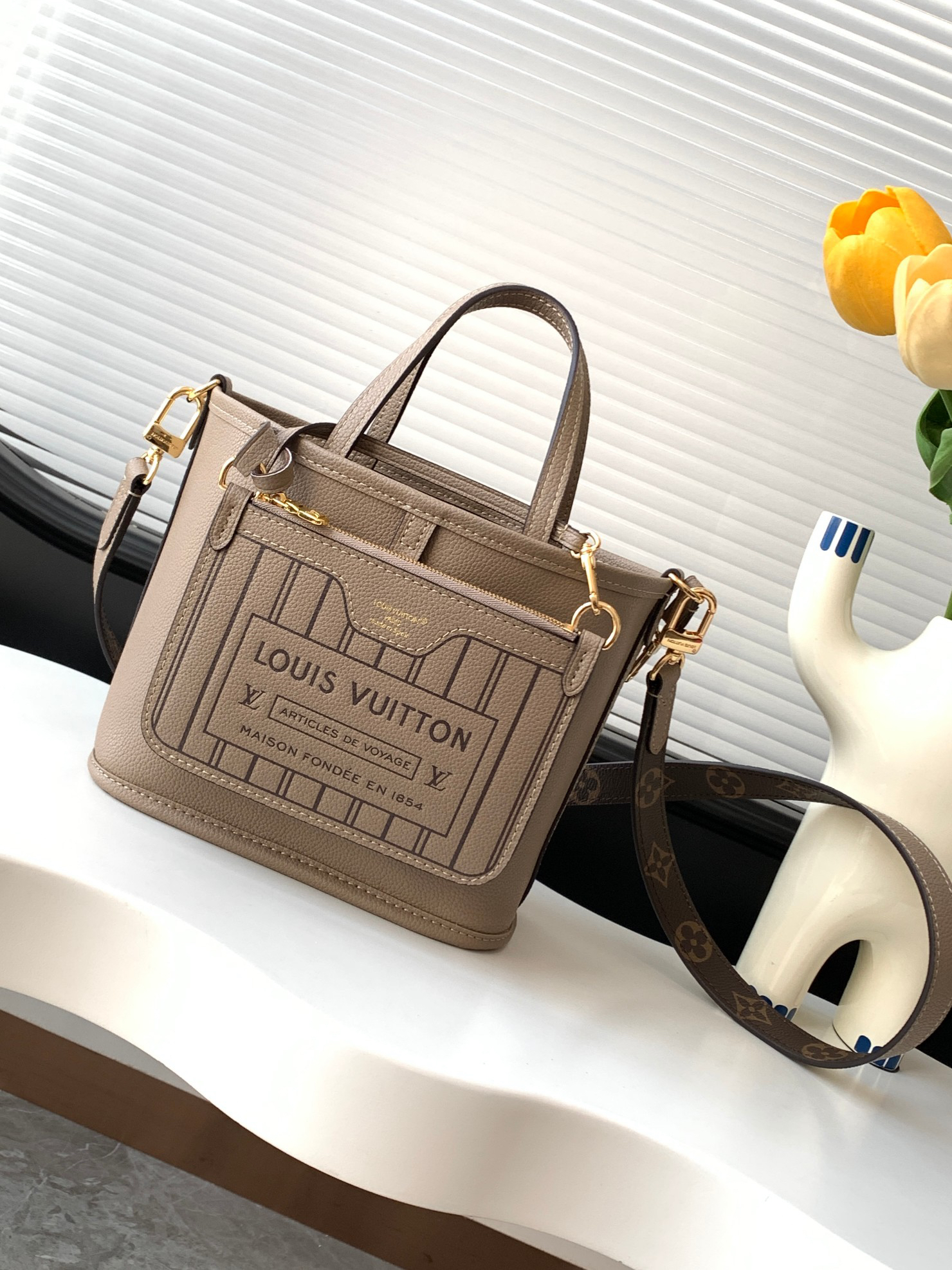 Louis Vuitton Neverfull Bandoulière Inside Out BB Handbag - Image 9