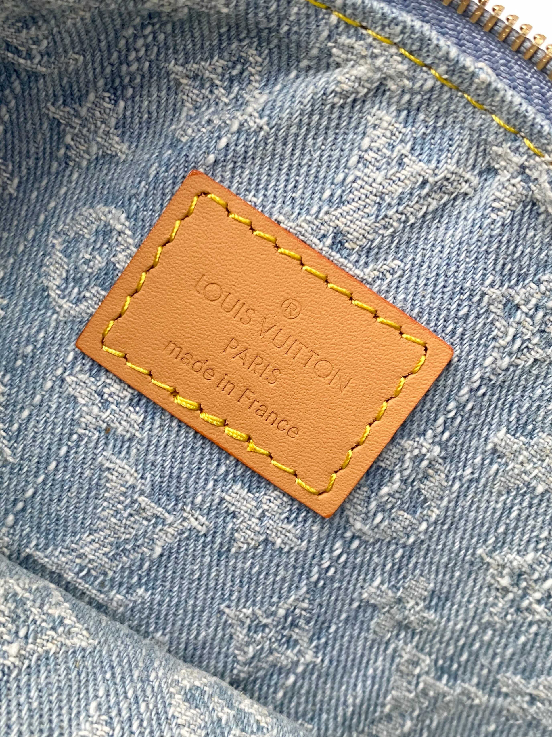 Louis Vuitton Liv Pochette Monogram Denim Crossbody Bag - Image 9