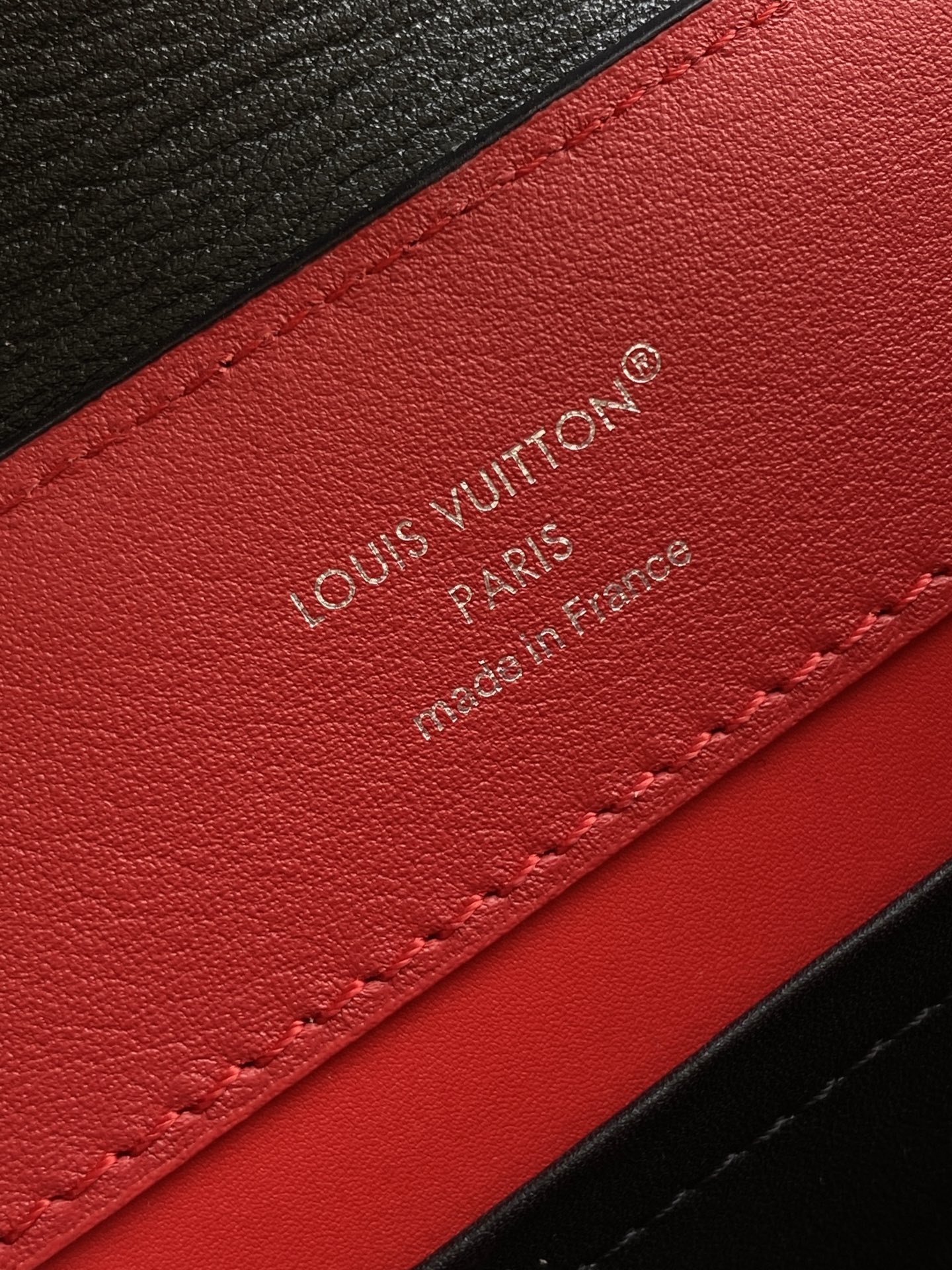 Louis Vuitton Capucines Mini Handbag – Black and Off-White - Image 9