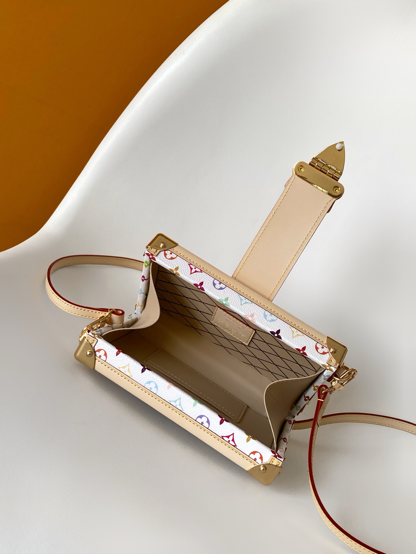 Louis Vuitton Petite Malle Monogram Canvas Hard-Sided Crossbody Bag - Image 9