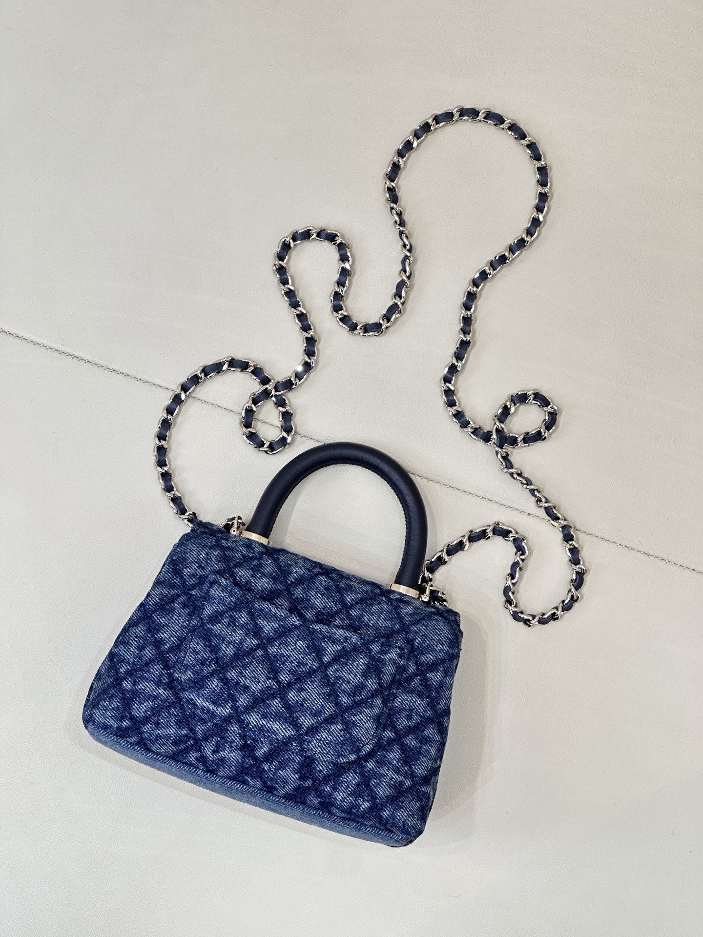 Chanel Coco Handle Mini Denim Handbag - Image 9