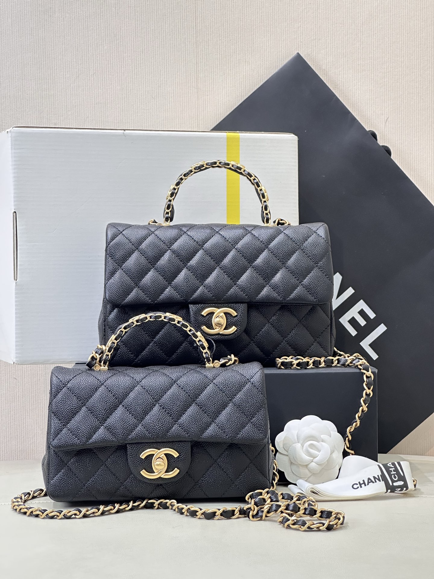 Chanel 24B Lambskin Mini Flap Bag - Image 9