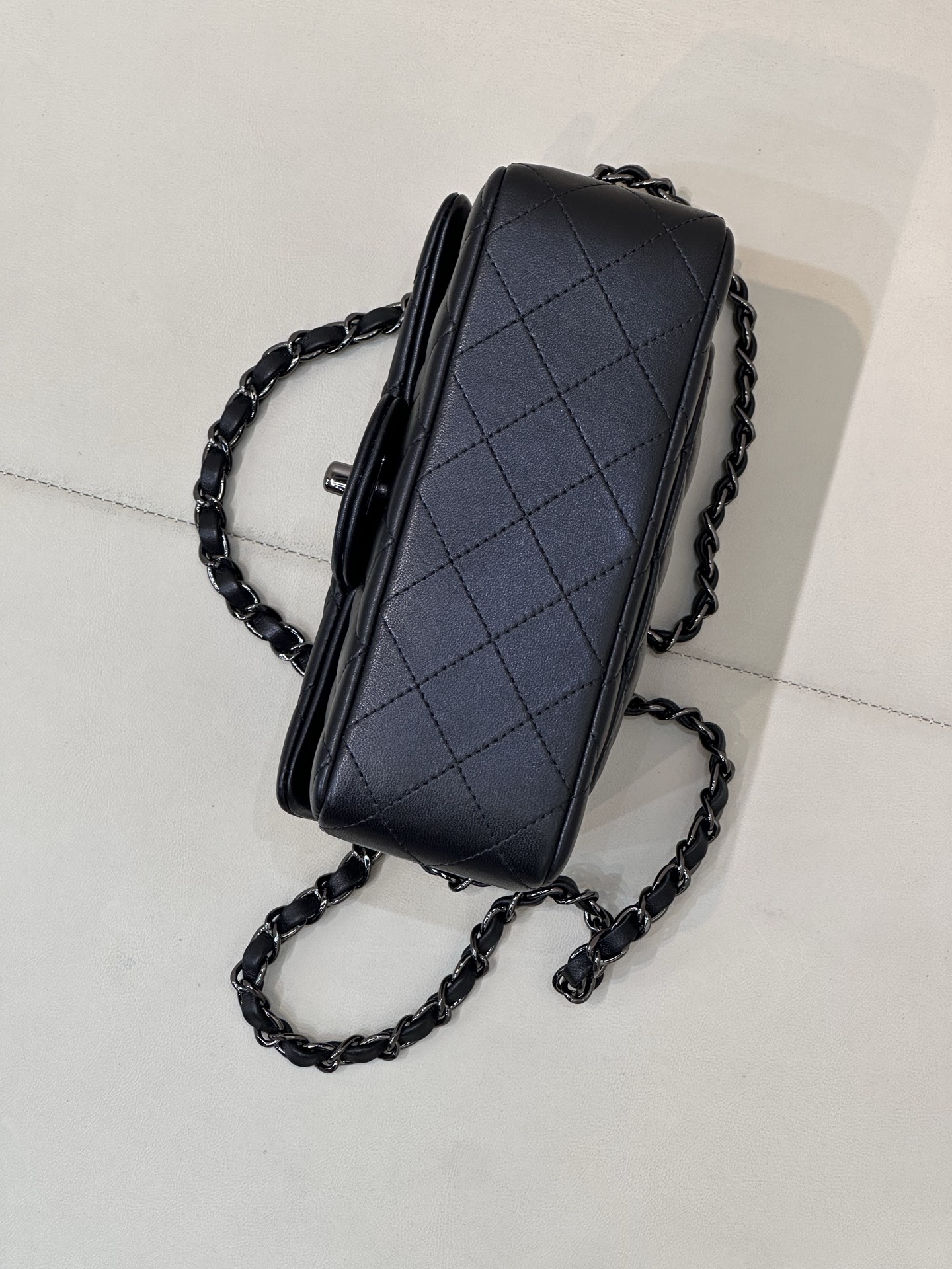 Chanel CF Style Lambskin Crossbody Bag - Image 9