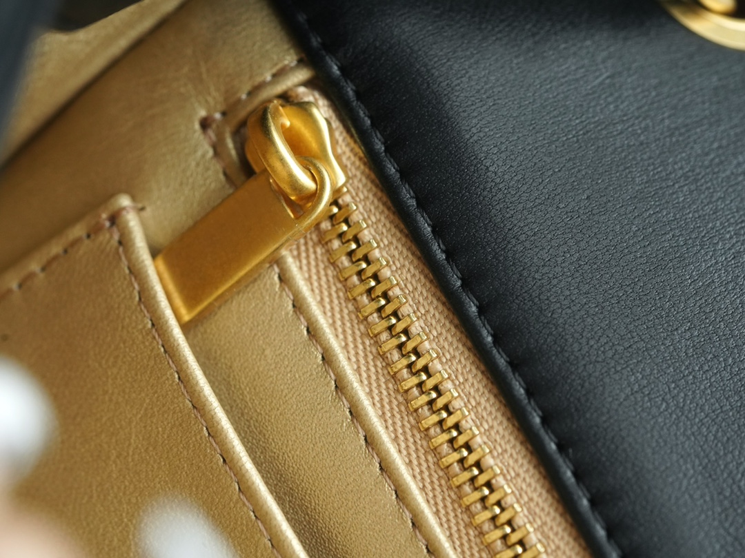 Mini Lambskin Shoulder Bag with Adjustable Metal Ball - Image 9