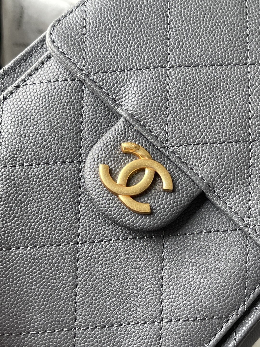 Chanel Quilted Leather Hobo Bag with Chain Detail - Image 9