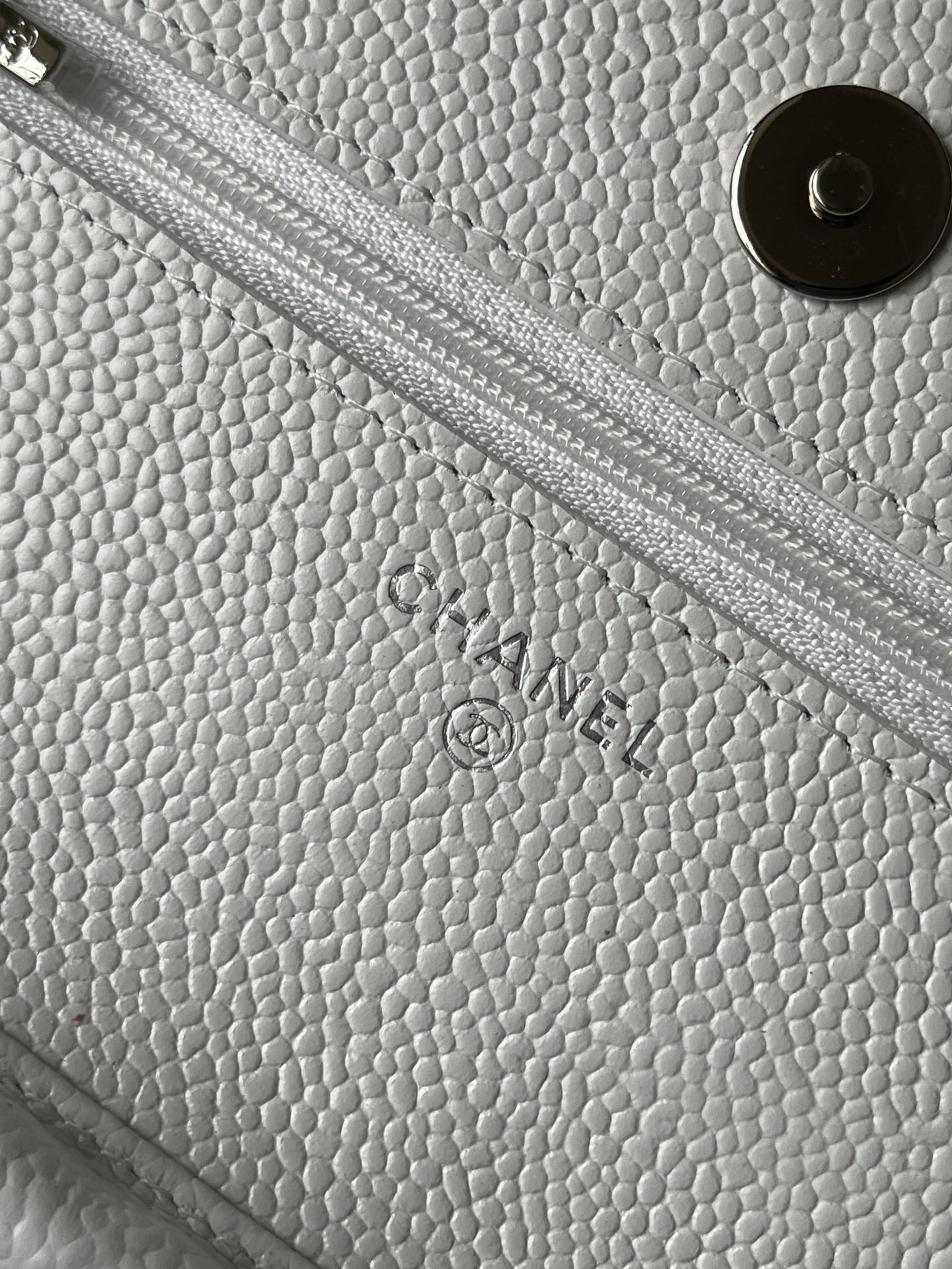 Chanel CF WOC Chain Bag in Black Caviar Leather - Image 9