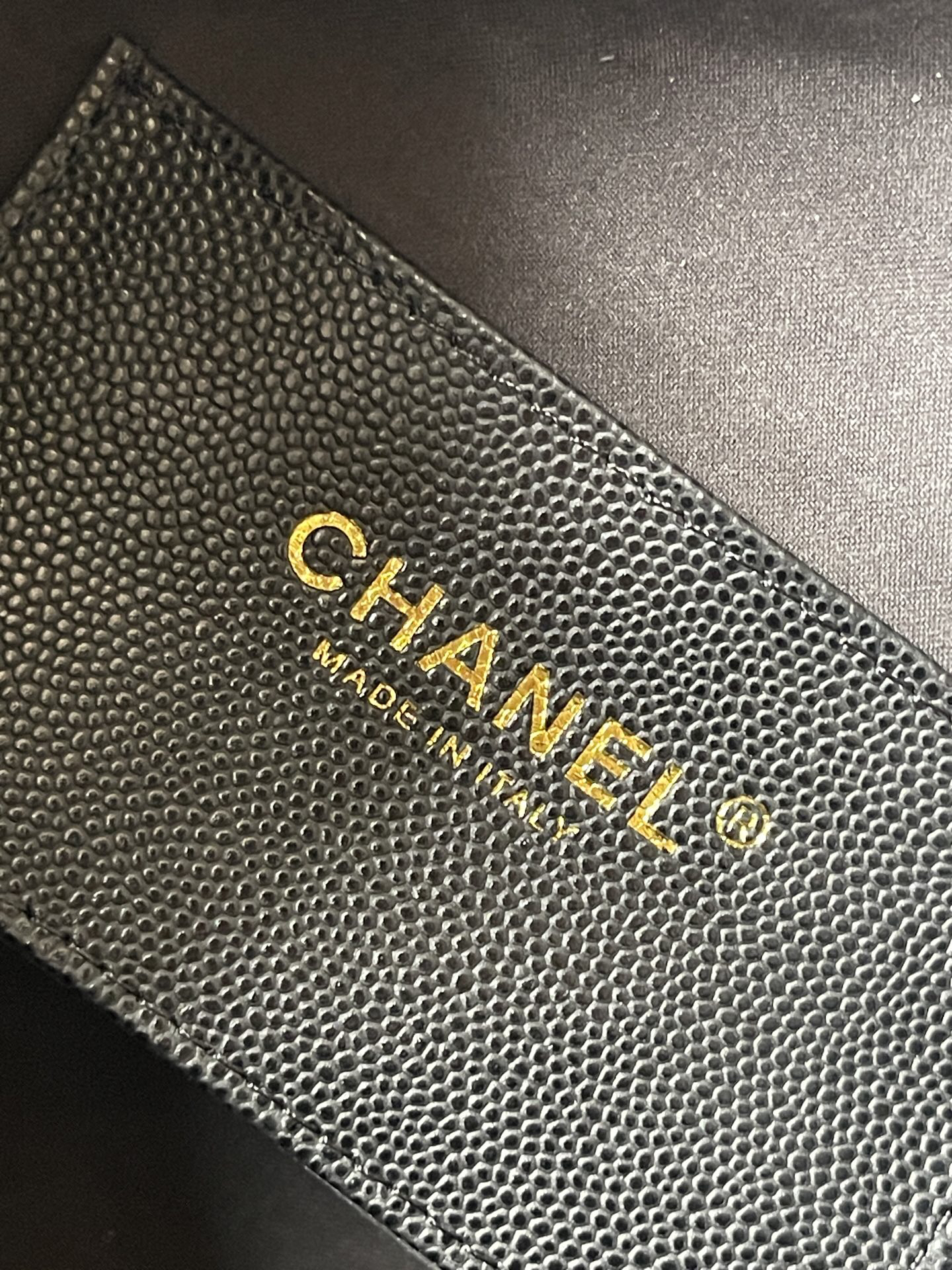 Chanel 25C Caviar Leather Small Hobo Bucket Bag - Image 9