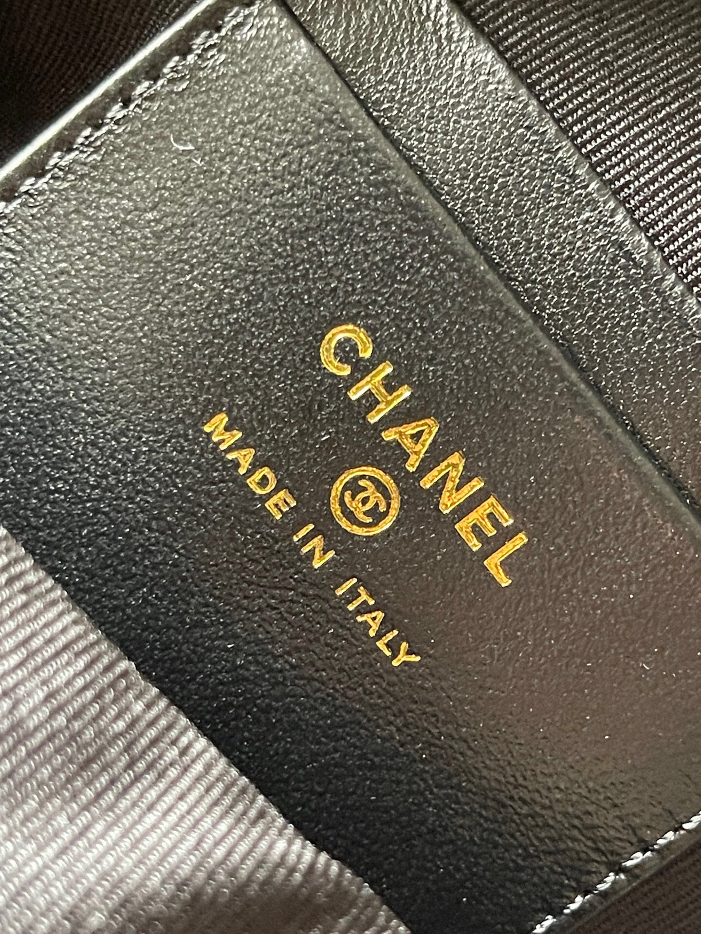 Chanel Black and White Plaid Double C Chain Backpack - Image 9