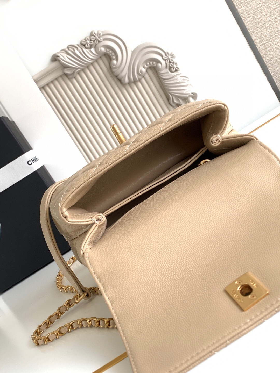 Chanel Coco Handle Mini Top-Handle Handbag AS2215 - Image 9