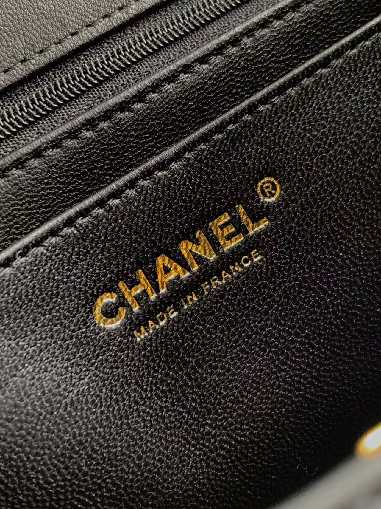 Mini Lambskin Chain Shoulder Bag with Decorative Charms - Image 9