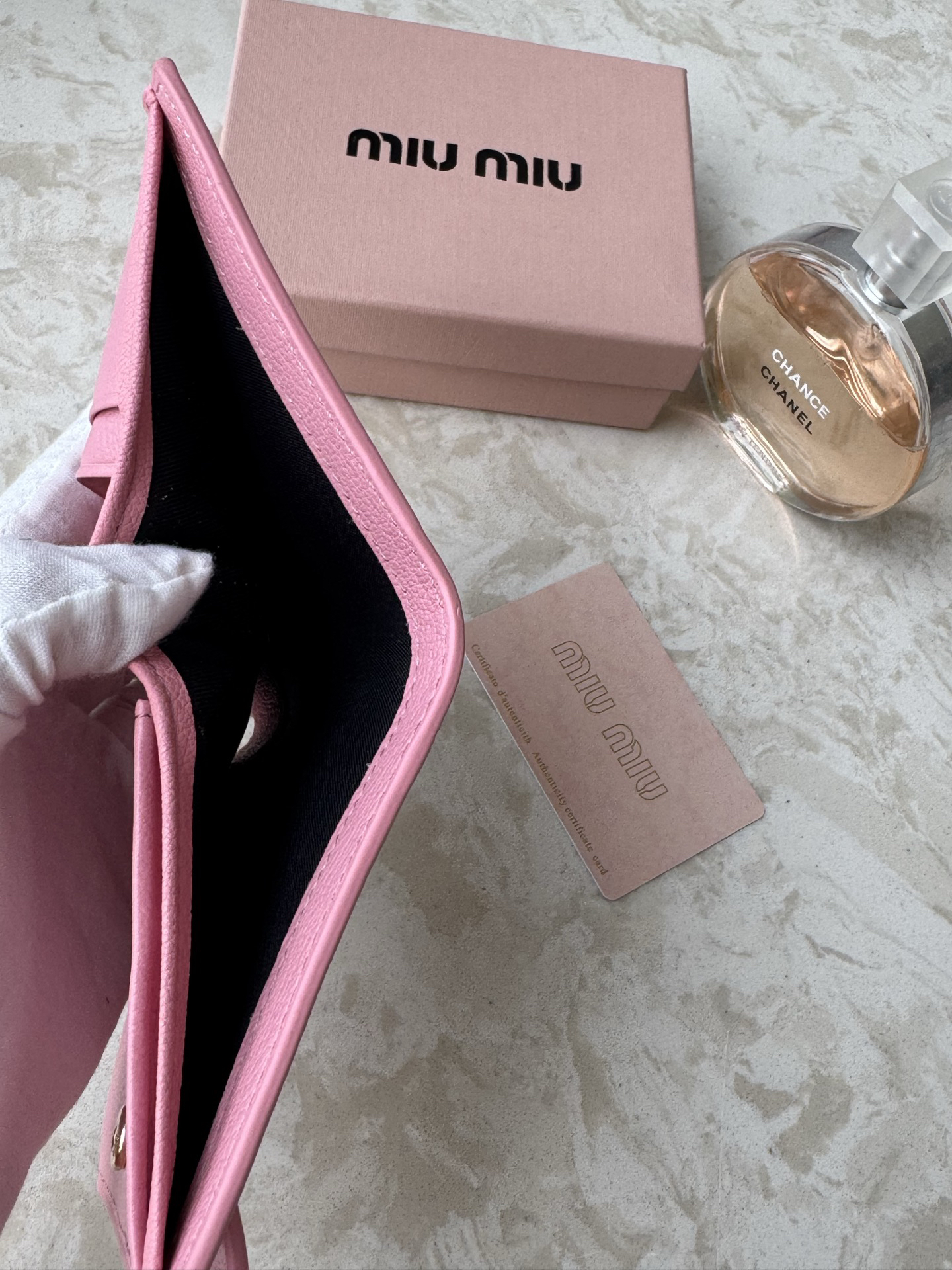 Miu Miu Leather Card Holder - Image 9