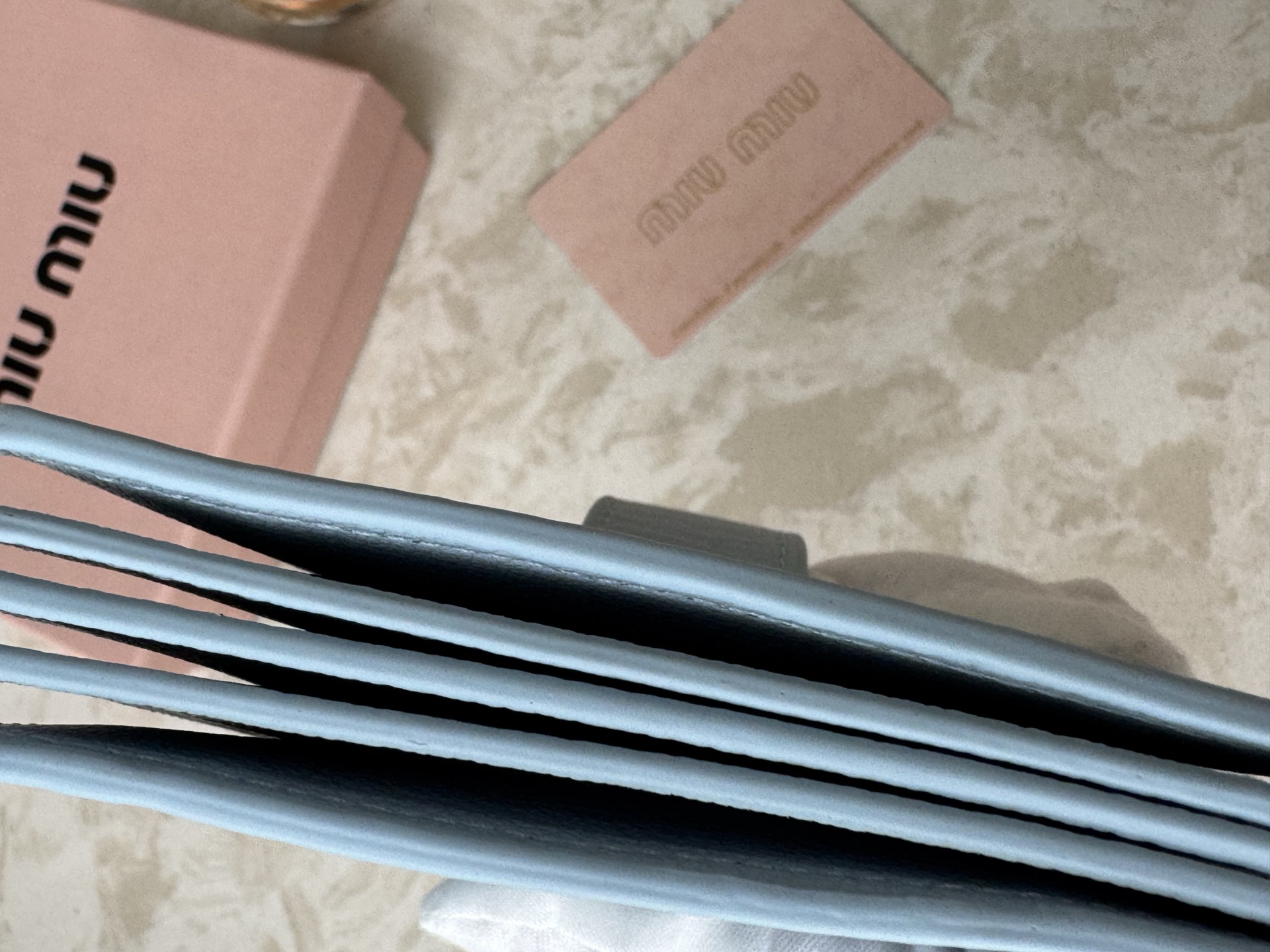 Miu Miu Slim Leather Wallet - Image 9