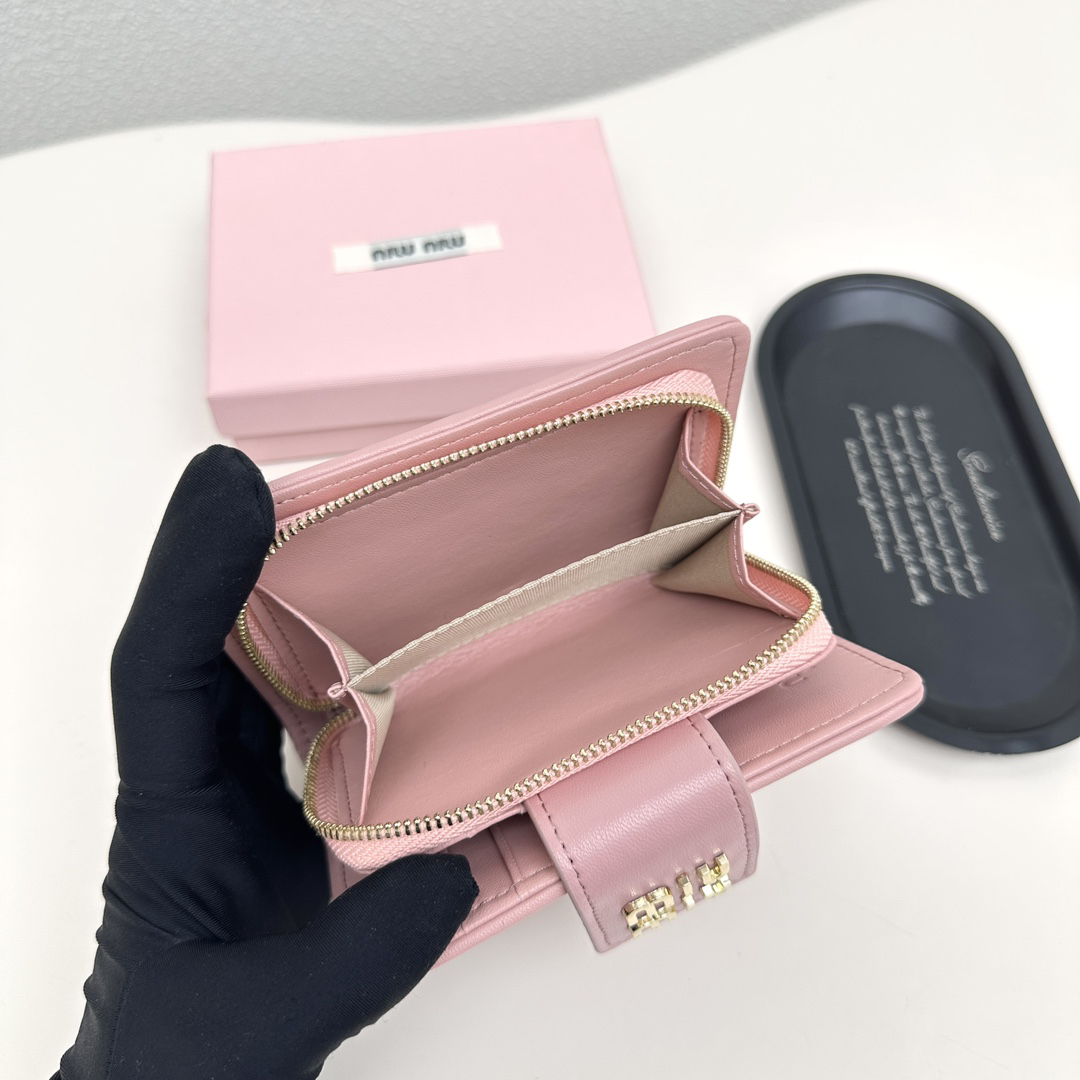 Miu Miu Lambskin Multifunction Wallet - Image 9